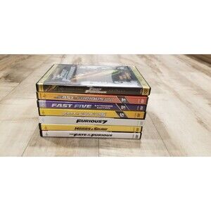 Fast & Furious DVD Lot Of 7 1 3 5 6 7 8 Hobbs And Shaw VG Fast Shipping The Rock